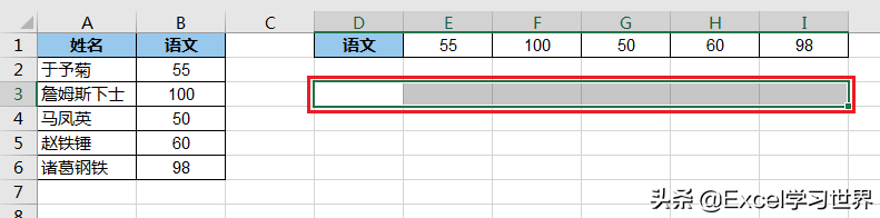 excel列转行怎么做（Excel 数据表行列如何转置 种最常用的方法）_http://www.jidianku.com_计算机基础知识_第7张