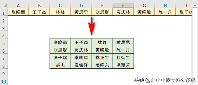 excel如何把一列数据分成多列（excel如何将1列转换成多行多列）_http://www.jidianku.com_计算机基础知识_第8张