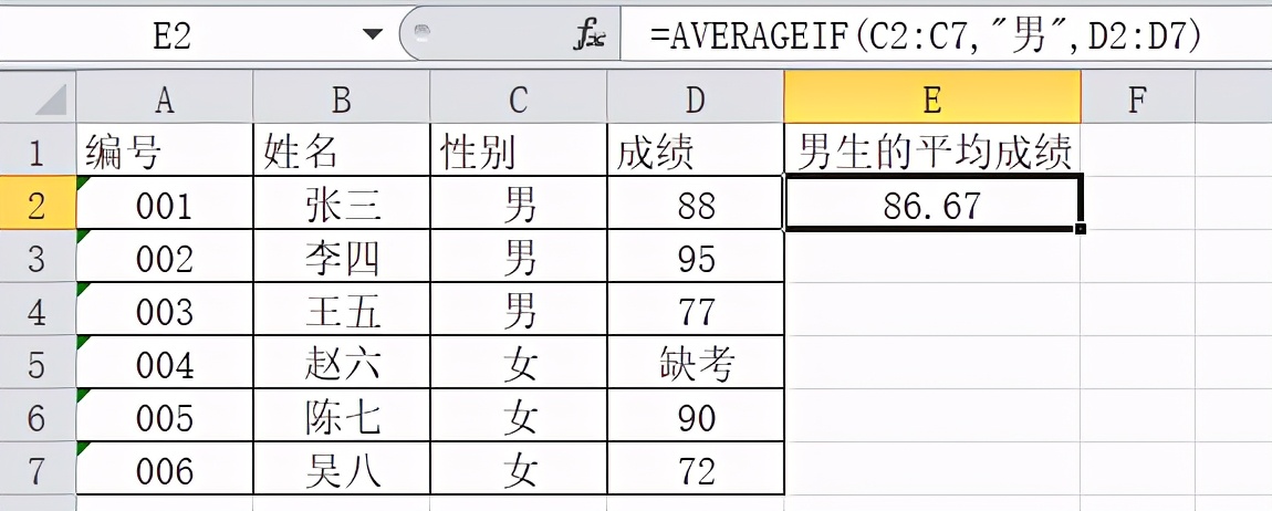 求平均值的函数是什么（excel求平均值的各种公式）_http://www.jidianku.com_计算机基础知识_第3张